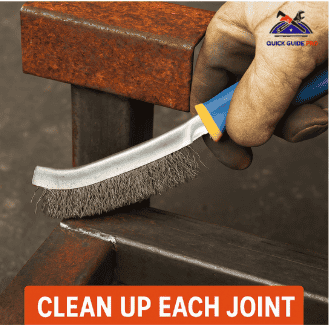 clean up each joint