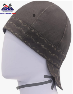 wearing a welding cap while welding over the head